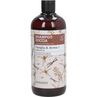 Bioearth shampoo doccia 2in1 vaniglia e avena fronte