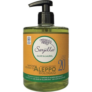 Sarjilla - Sapone liquido di Aleppo 20% olio di alloro