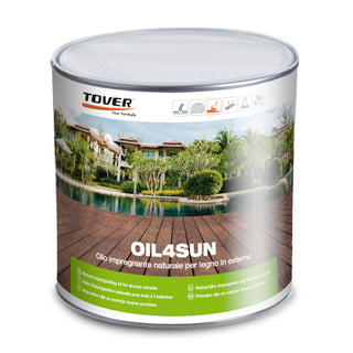 Tover - Oil4sun olio impregnante naturale per legno in esterno
